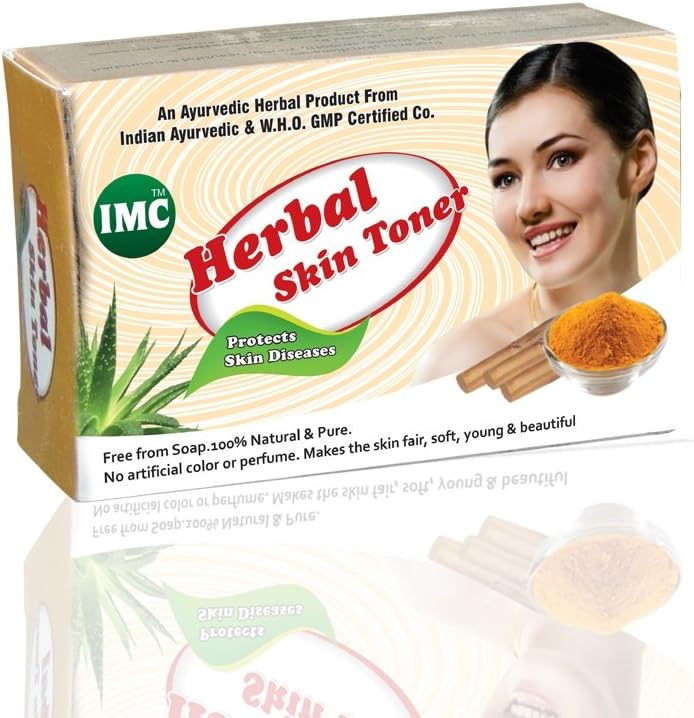 IMC Herbal Skin Toner (100% Soap Free) 75gm Pack of 4