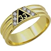 T24 Scottish Rite 33 Degree Stainless Steel Ring 33rd Thirty Third Freemason Mason