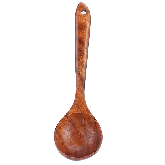 Buy Wooden Spoons, Cooking Spoon MultiFunction Soup Spoons Long Handle