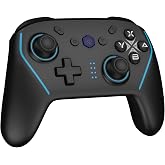 NBCP X6 Wireless Bluetooth Pro Controller Compatible with Nintendo Switch/Switch OLED/Switch Lite/Switch 2, PC, Android, iOS - 6-Axis Gyro, Dual 4-Level Vibration, Anti-Drift Joysticks, Turbo,2 Programmable Buttons,Wake-Up,Screenshot
