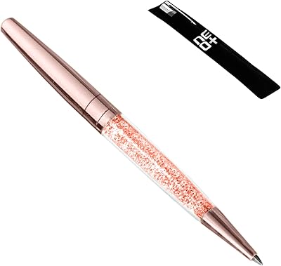 NEO Crystal Ballpoint Pen Rose Gold 140 Crystals Pouch & Refill Included