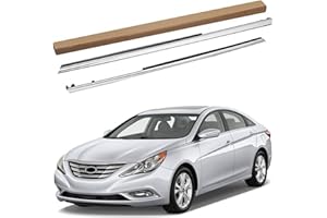 AUTOJOY CLUB Chrome Fender Garnish Molding Trim Compatible with 2011-2015 Hyundai Sonata Hybrid GLS SE Sedan 4DR Left Side Fender Molding