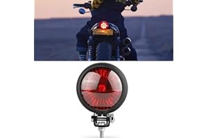 DREAMIZER Motorcycle Tail Light Red 8 LED Stop Lamp Compatible With Chopper Bobber Cafe Racer Bike