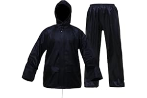 Rizzon Rain Suit Jacket/Trouser for Men Women Waterproof Lightweight Rain Gear for Outdoor Farm Fishing Motorcycle