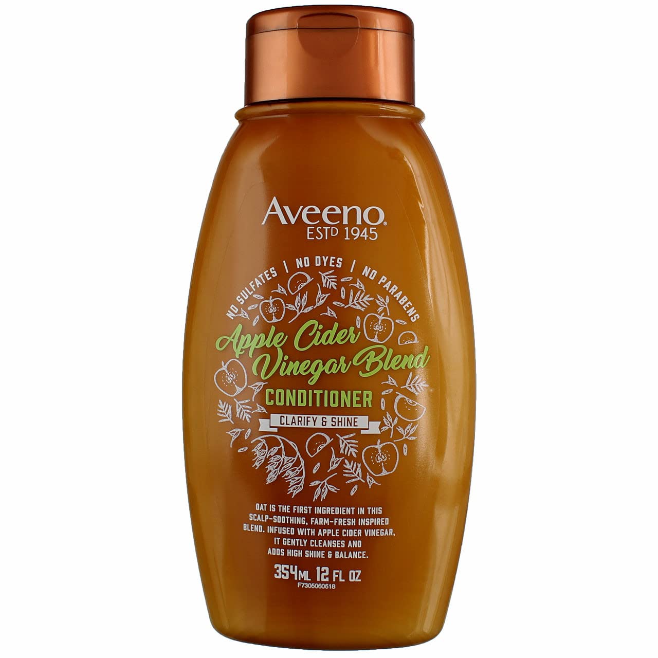 Photo 1 of *** ONLY 2****.    Aveeno Conditioner Apple Cider Vinegar 12 Ounce (354ml) (3 Pack)