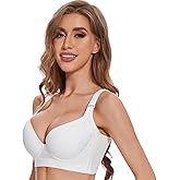 Henoble Plus Size Push Up Bra - Hide Back Fat, Smoothing, Supportive Underwire