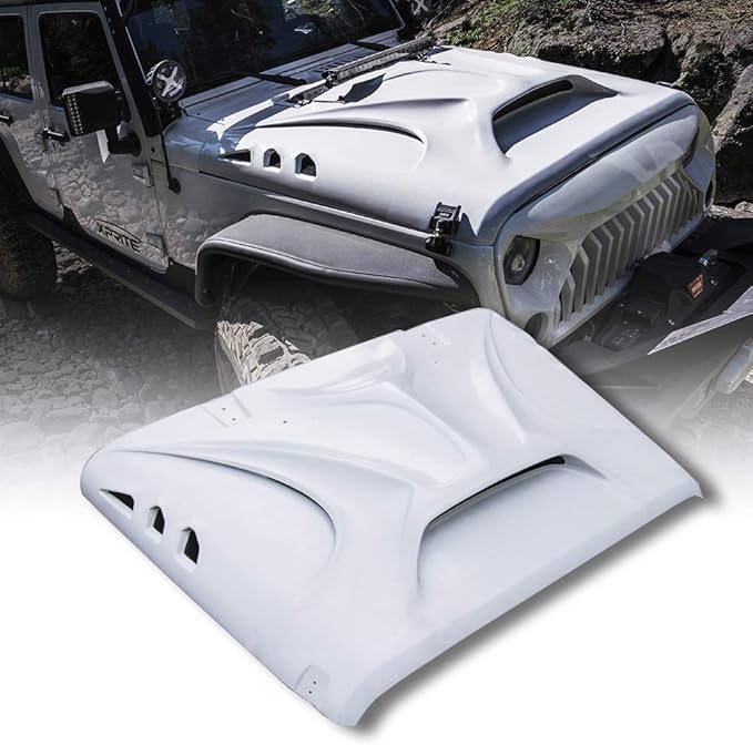Xprite Beast Series Jeep Wrangler Front Fiber Glass Hood For JK JKU