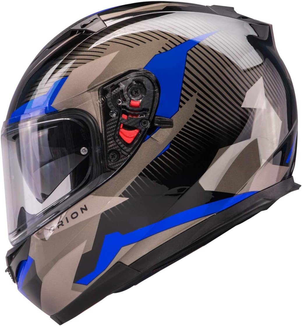 Orthrus Orion Series Full-Face Street Bike Cruiser Motorcycle Helmets With Drop-down Inner Sun Shield DOT Pinlock Compatible