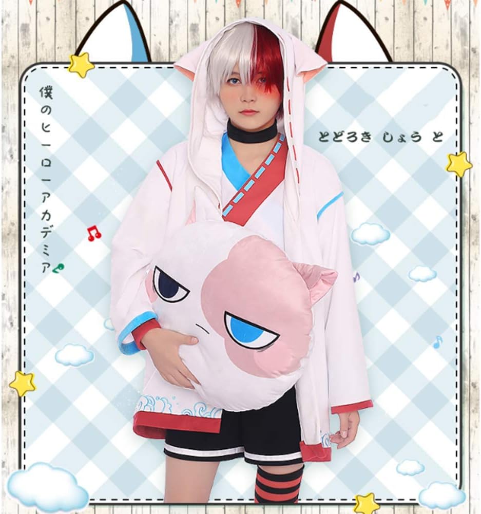 Amazon Com Anime My Hero Academia Todoroki Shouto Cosplay Costume Halloween Carnival Party Woman Man Unisex Lovely Tracksuit Pajamas Set Sports Outdoors