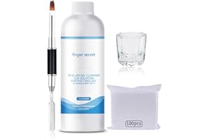 BEVINAS Slip Solution 4Fl.Oz Slip Solution Nail Extension Gel Liquid Slip Solution for Poly Gel Nails with Brush Spatula Glass Cup Gel Nail Cleaner Easy DIY Poly Gel Nail Gel Cleanser for Nails