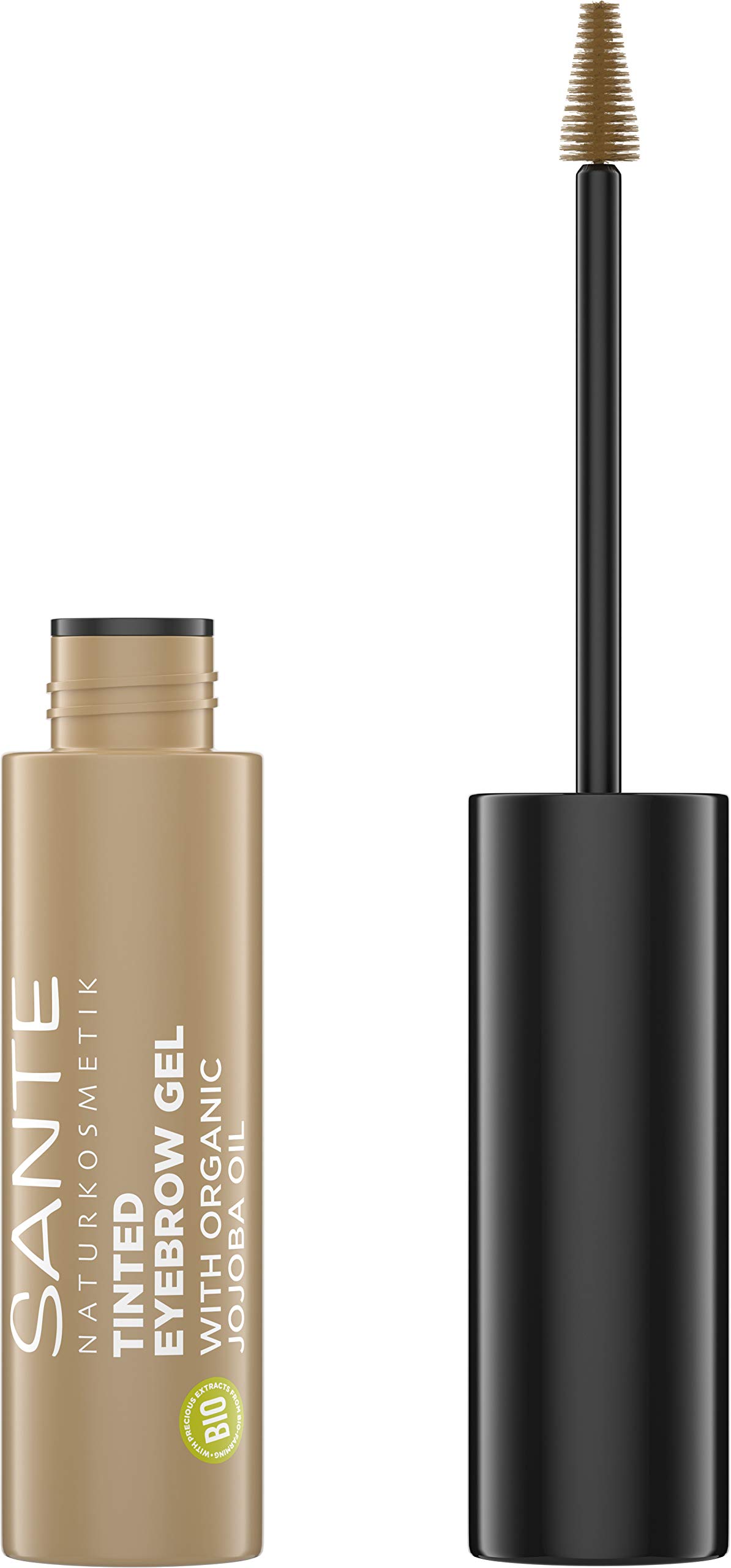 Sante Naturkosmetik Tinted Eyebrow Gel 01 Blondie, Liquid Eyebrow Mascara for Light Eyebrows, Defines, Fills, and Shapes Brows with Natural Finish, Vegan, 3.5 ml