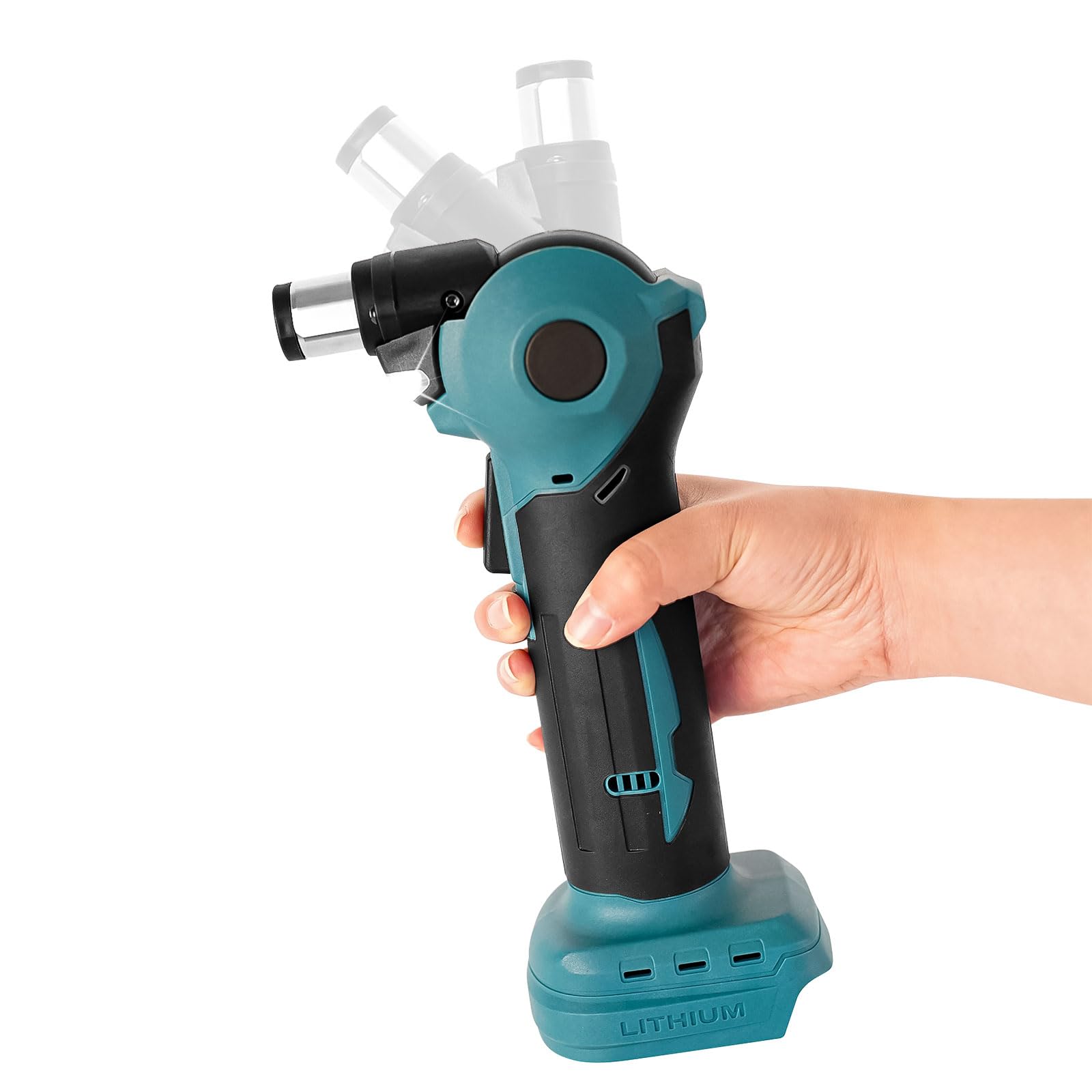 Photo 1 of Cordless Palm Nailer with 3-Angle Adjustment & LED Light Compatible with Makita 18V-21V Batteries(NO Battery) Auto Hammer with Magnetic Collet Brushless 14000 RPM Framing Nailer for Joist Hangers