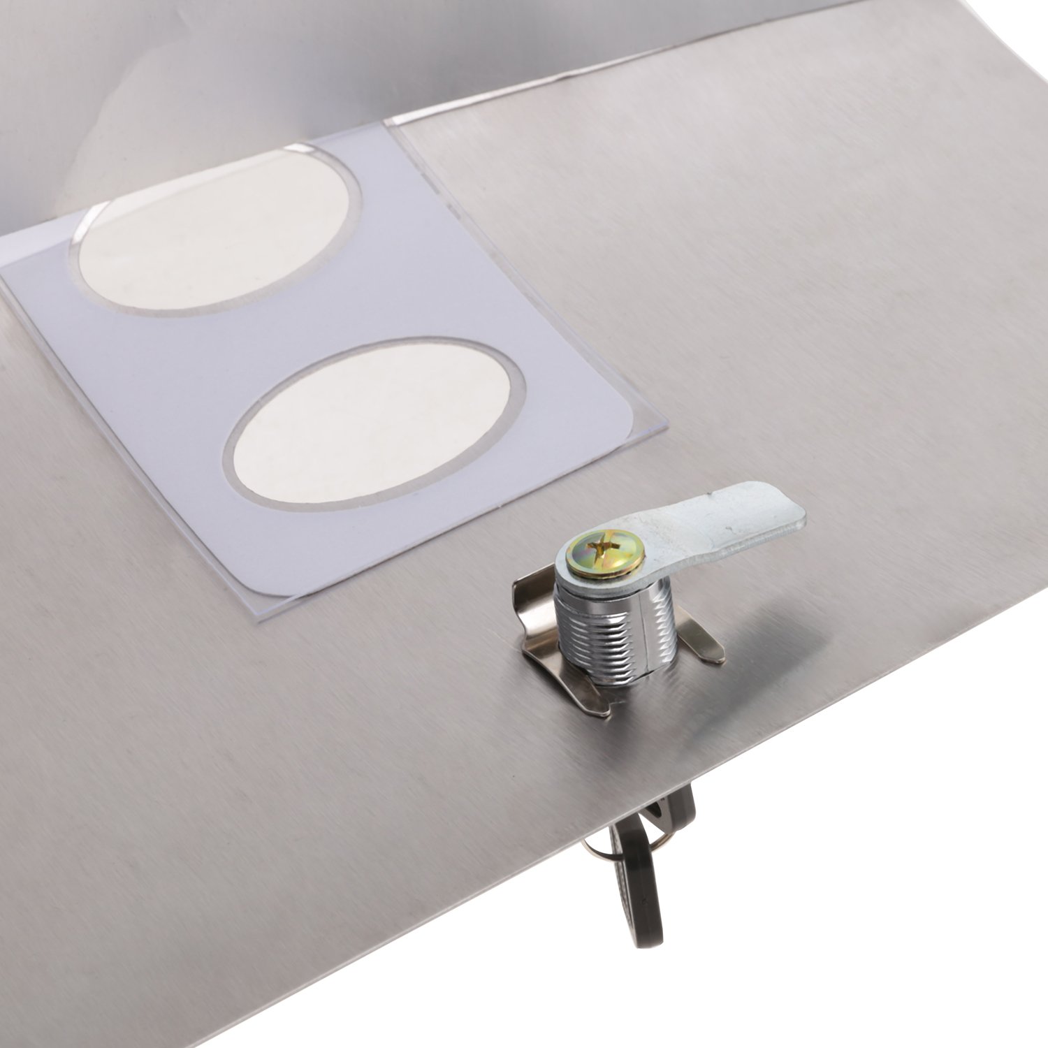 coorun Boîte aux lettres boîte aux lettres en acier inoxydable brossé Boîte aux lettres murale Post Letter Box Boite aux lettres, argent