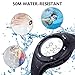 Kids Watch Waterproof Children Electronic Watch - Lighting Watch 50M Waterproof for Outdoor Sports,LED Digital Stopwatch with Chronograph, Alarm, Child Wrist Watch for Boys, Girls - PerSuper (Black)