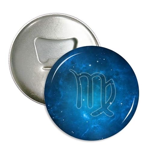 Noche estrellada Virgo Zodiac Constelación redondo abridor de ...