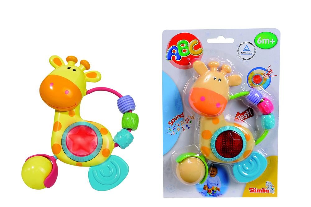 ABC Zyrafka ze swiatlem i dzwiekiem Grzechotka