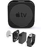 NOTMBESTM Wall Mount for Apple TV, Anti-Theft Holder, (Black) | Fit for Ceiling Mount Compatible with Apple TV 2nd / 3rd / 4th / 5th Generation, Apple TV 4K/ HD (2022 Models, 2021 Models)