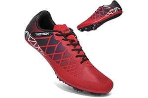 THESTRON Professional Spikes Track & Field Shoes for Men Women Kids Breathable Racing Jumping Sprint Running Sneakers