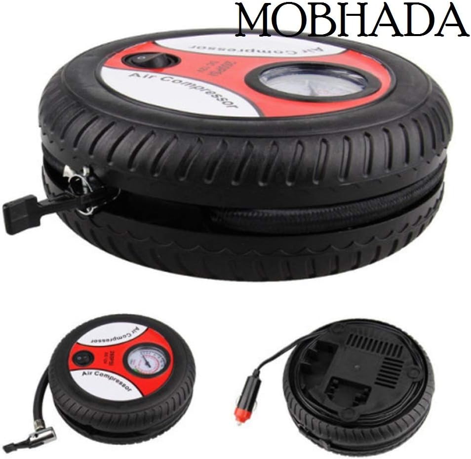 Mobhada Electric Portable DC12V Tire Inflator Mini Car Compressor Pump