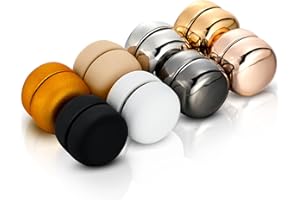 LUINABIO 8 Pairs Hijab Magnetic Pins,Strongest Commercial Strength Buttons for Women Multi-Use Colorful Scarf Small (Rustic Style)