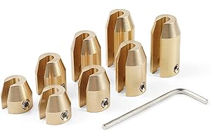 NICECNC 8PCS Universal Reusable Motorcycle Brass Wheel Spoke Balance Weights Refill Kits Compatible with Super Moto, Dual Spo