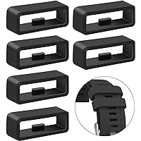 Watch Band Keepers Compatible with Garmin Forerunner 55 245 45 165 645 158 Watch Bands, 20mm Silicone Watch Band Fastener Rin