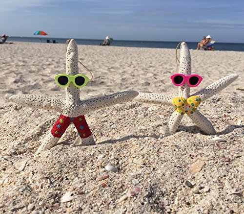 Natural Starfish Beach Couple - Holiday Ornament – Fun All Year – Perfect for Beach Christmas Tree - Thumbnail 6