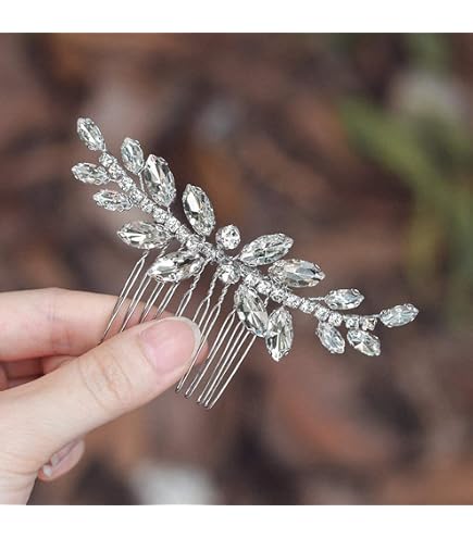 Amazon.com : Ruwado 2 Pack Metal Leaf Hair Comb with  display picture 2