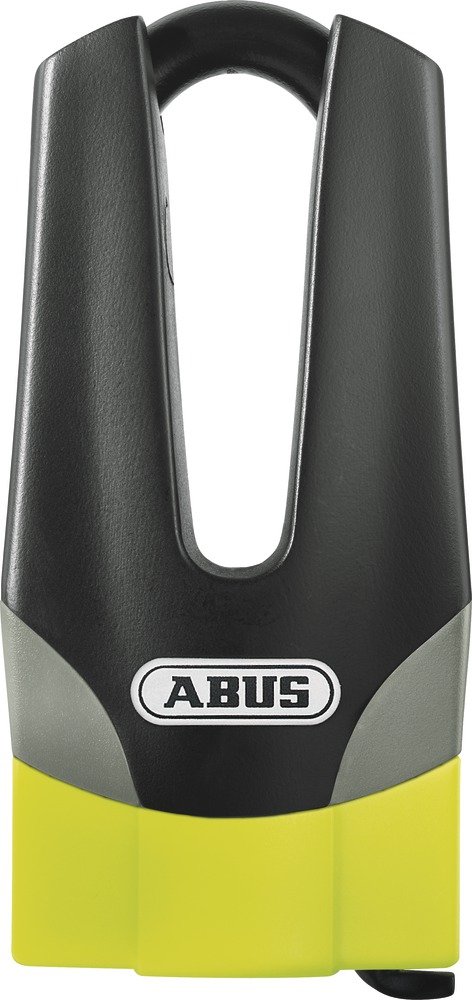 ABUS brake disc lock Granit Quick 37/60 Maxi + Mini - motorbike lock with security level 15 - 11 mm thick shackle - 70 mm shackle height, yellow