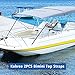 Kohree Bimini Boat Top Straps Adjustable with Snap Hooks & Loops, 28“~60” Marine Awning Webbing Straps, Stainless Steel Boat Hardware, 2 Pcs