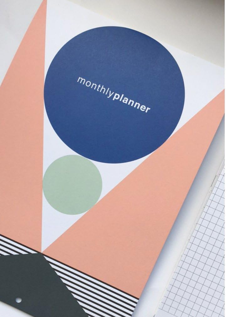 Lollipop Studio MPP0001 Perpetual Monthly Planner - Pastel Colours