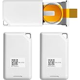 3 piece DX-CP35 BLE 5.1 ​​Beacon Replaceable Battery &amp; Custom Broadcast Data Miniature Tag for Asset and Personnel Tracking Supports iBeacon/Eddystone IP67 70m Long-Range Coverage (DX-CP35 * 3PCS)