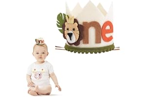 1PCS First Birthday Hat Boy Girl Celebration Photo Prop Cake Smash Party Decor