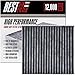 Best Cabin Air Filter for Honda/Acura (TRIPLE BARRIER PROTECTION) Replacement Filter for Accord, Civic, Pilot, CR-V, Odyssey, Ridgeline, RL, TL, MDX, RDX, TSX, RLX - Competes with FRAM CF10134