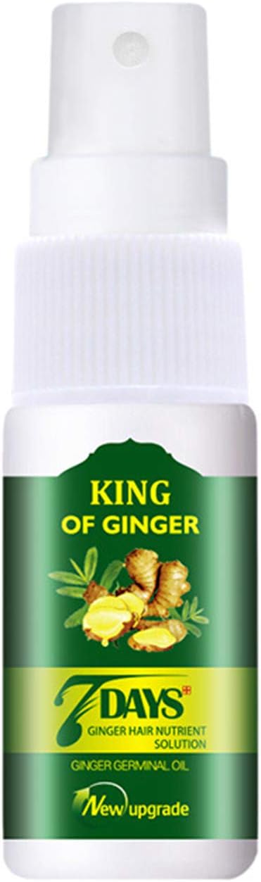 30ML Hair Growth Oil, Hair Loss & Hair Thinning Treatment, Ginger Germinal Serum Spray, Supports Healthy Hair Growth for Women Men