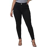 roswear Skinny Jeans for Women Mid Rise Ripped Stretchy Denim Pants Trendy Slim Fit Distressed Jeans