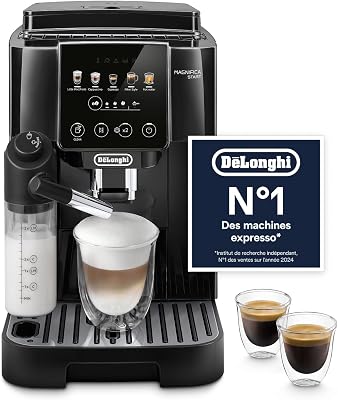 Magnifica Start - Machine à Café Automatique 4 Boissons Noir