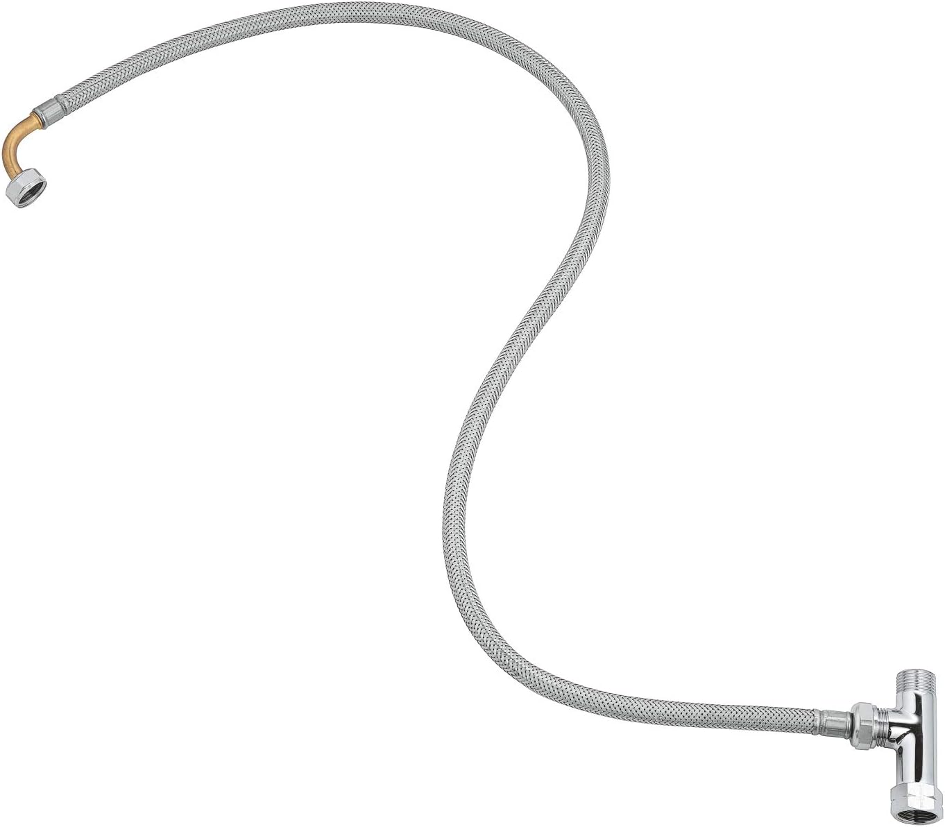 GROHE Accessory Set Shower Hose and T Piece 14074000, Multicoloured