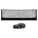 Muslogy Cargo Net for 2014-2025 2026 Toyota Highlander Accessories | Custom Fit, Trunk Storage Organizer Net for SUV Sedan Van Divider, with Heavy Duty Carabiners, Night Visible Grab Handle