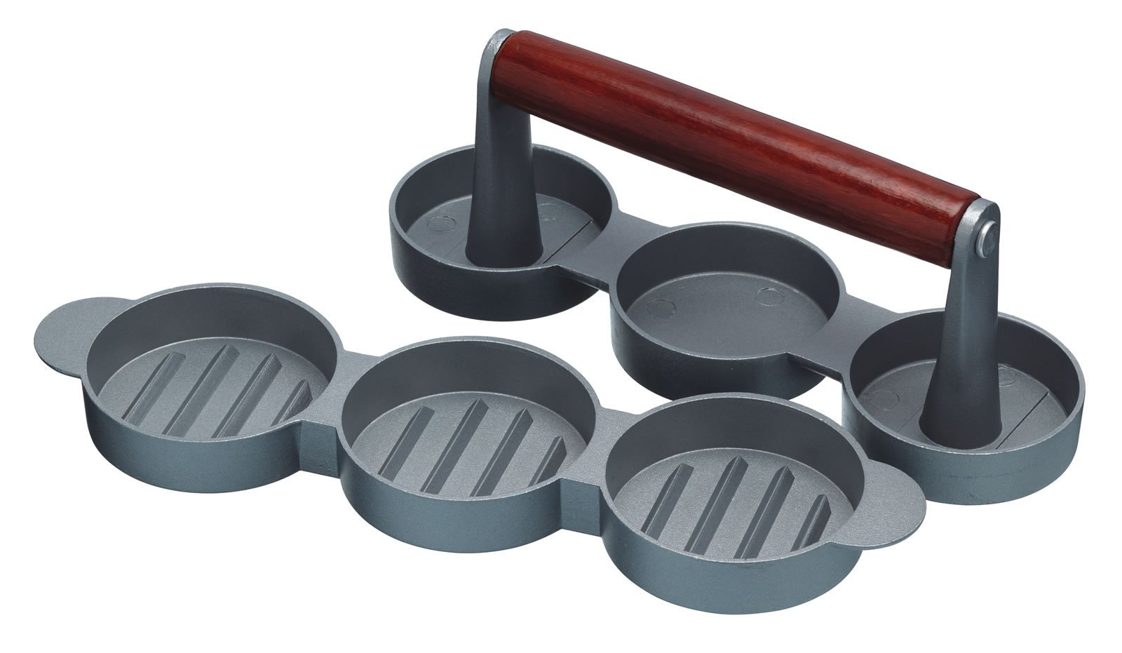 KitchenCraft Home Made Mini Non Stick Burger Press, Aluminium, 24.5 x 7 x 8.5 cm