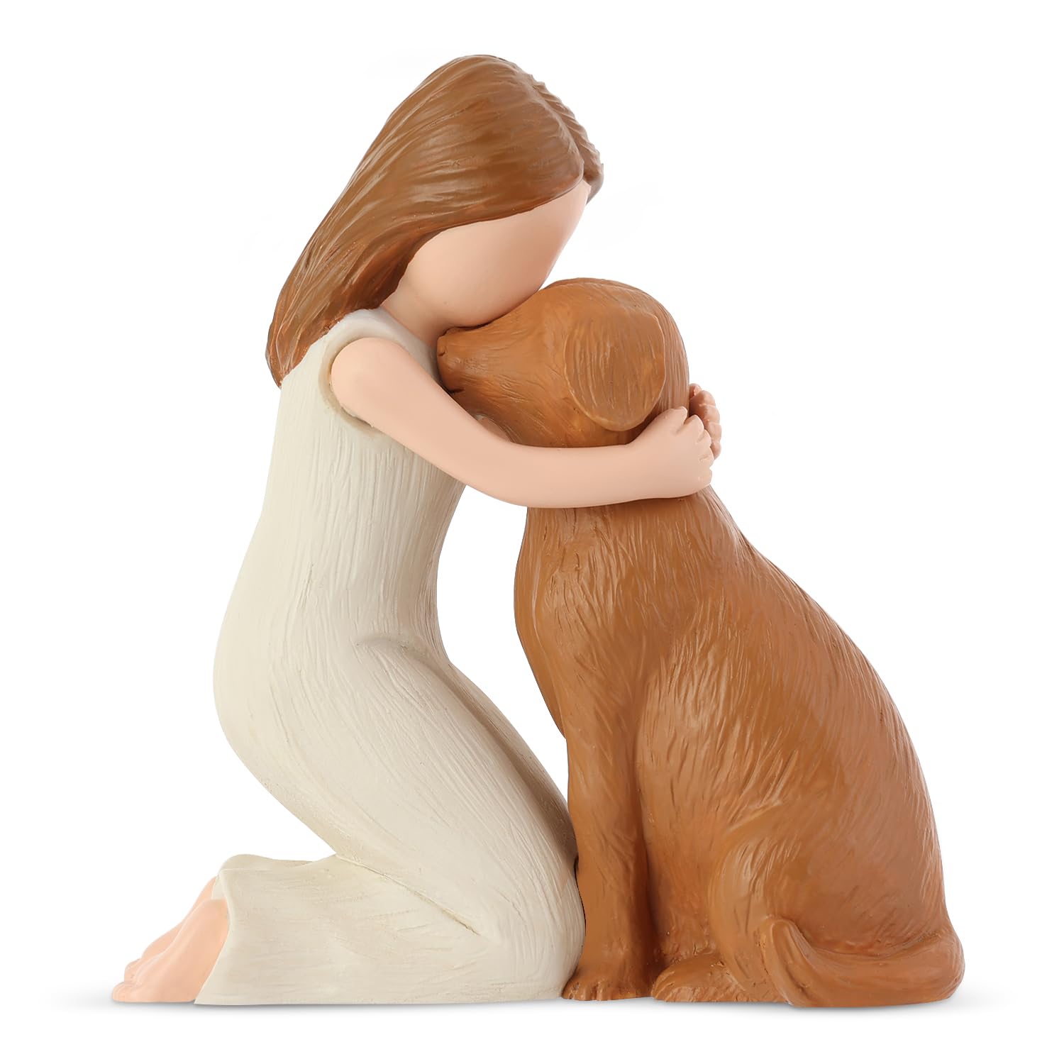 Carracci Love My Dog Figurines Statues, Dog Angel Friendship Remembrance Gifts, Sculpted Hand-Painted Figures for Dog Lovers
