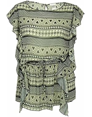 Jessica Simpsom Women's Tunic Printed Cover ups