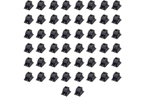 Gleefurny Balusters Swivel Shoes - Stair Swivel Shoe for Staircase Interior with Screws for 1/2 Inch Square Balusters (50 Pack), Aluminum Shoes for Balusters, Railing, Stair Spindles, Satin Black