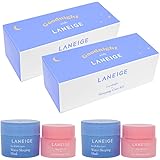 LANEIGE Good night Sleeping Care Kit x 2 Sets ( Water Sleeping Mask 15ml + Lip Sleeping Mask 3g )