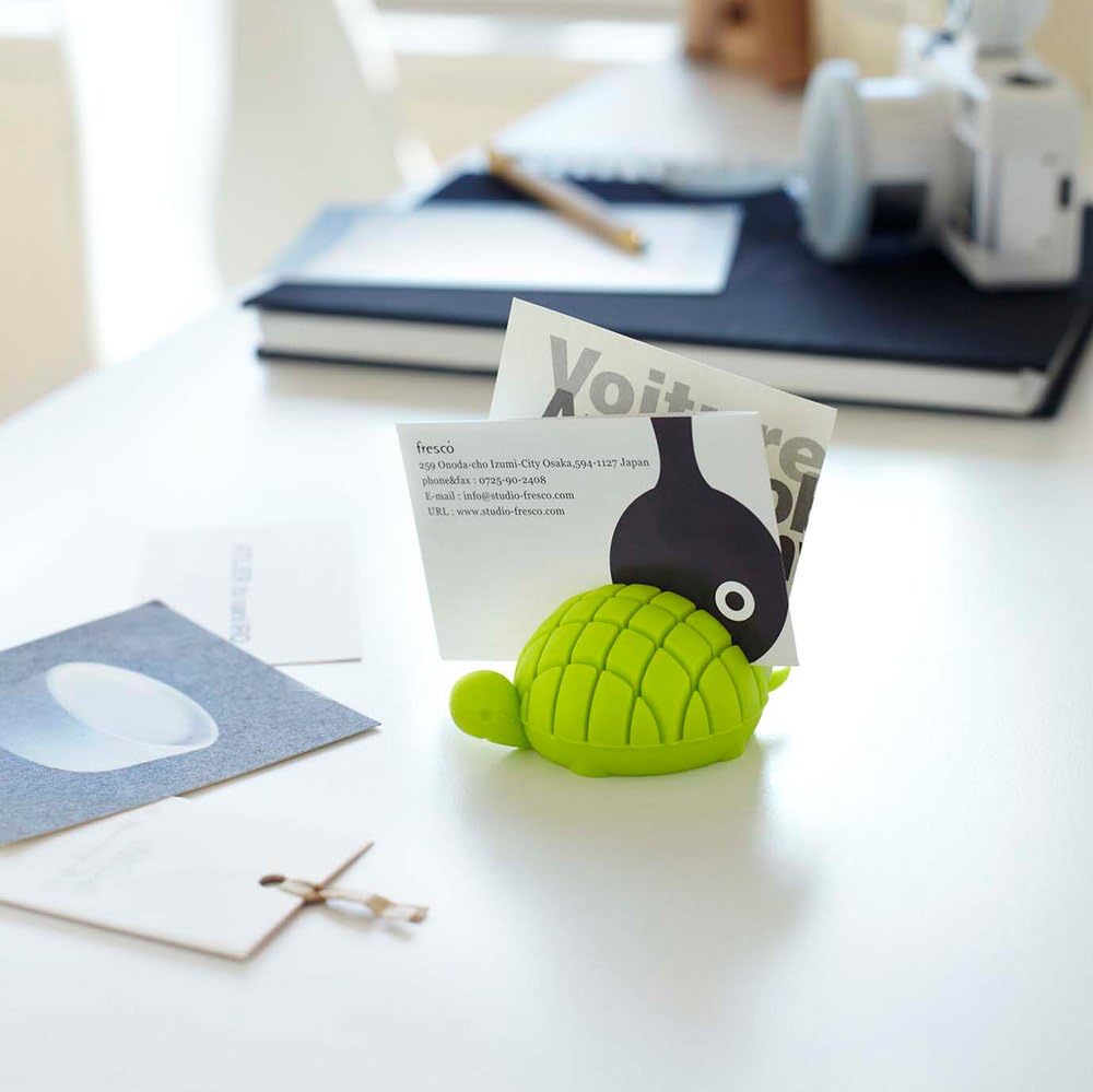 YAMAZAKI home 7407 Silicone Animal Card-Holder – Paper Organizer for Desk or Office, Brown: Home & Kitchen
