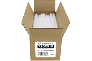 Surebonder All-Temperature, All-Purpose 5 lb Box of 10-Inch Full-Size Hot Glue Sticks for Crafts/DIY - About 94 Glue Sticks Per Box, Clear