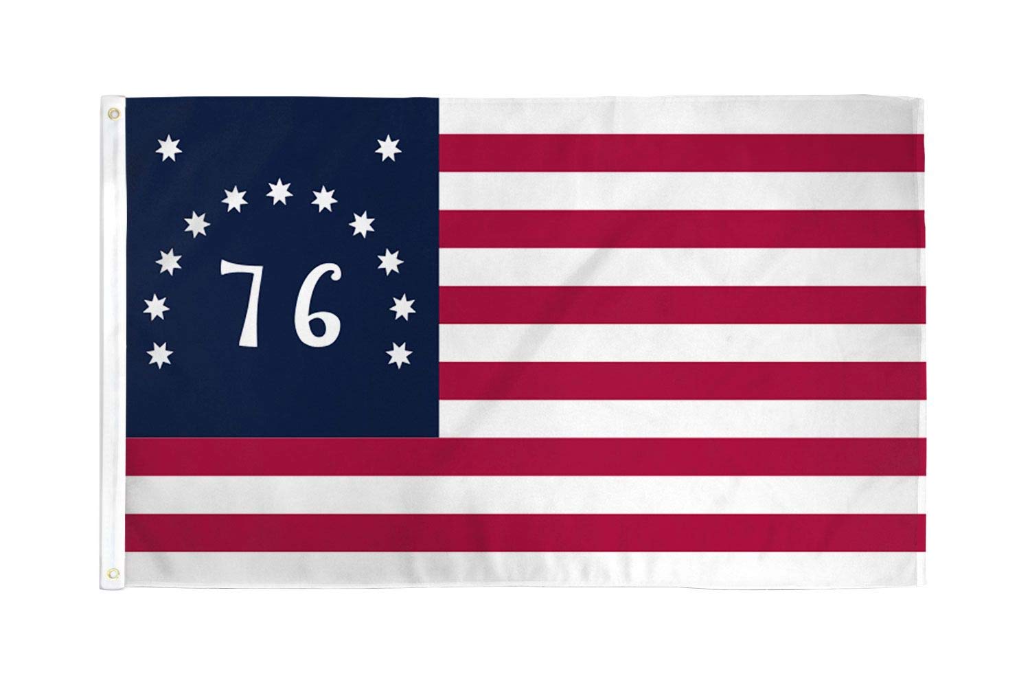 AZ FLAG - United States Bennington 76 Flag - 3x5 Ft - 100D Polyester American Revolution Battle Of Bennington Banner with Two Metal Grommets - Fade Resistant - Vivid Colors - 3' x 5' Feet - 150x90 Cm