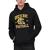 Mens Football Hoodie Classical Football Fans Sweatshirt Pullover Apparel