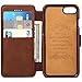 Samsung Galaxy S8 Leather wallet Phone Case with Card Slots Cash Compartment Stand View Case Coffee