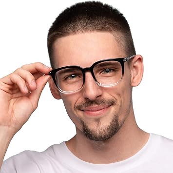 big square clear glasses